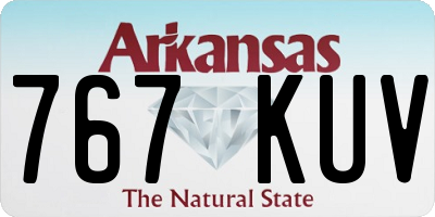 AR license plate 767KUV