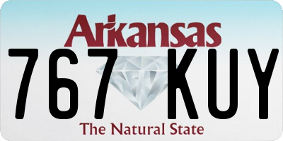 AR license plate 767KUY