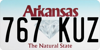 AR license plate 767KUZ