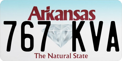 AR license plate 767KVA