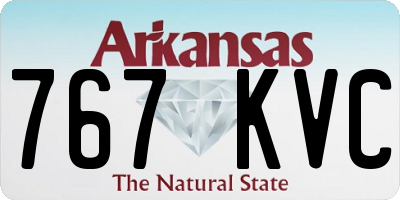AR license plate 767KVC