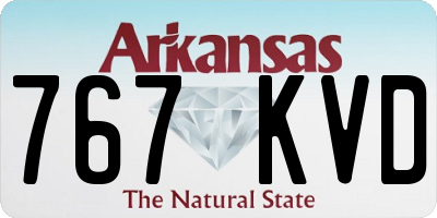 AR license plate 767KVD