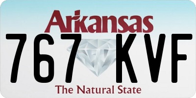 AR license plate 767KVF