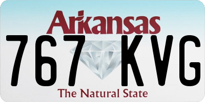 AR license plate 767KVG