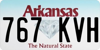 AR license plate 767KVH