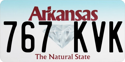 AR license plate 767KVK