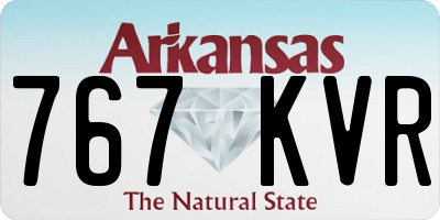 AR license plate 767KVR