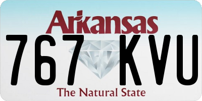 AR license plate 767KVU