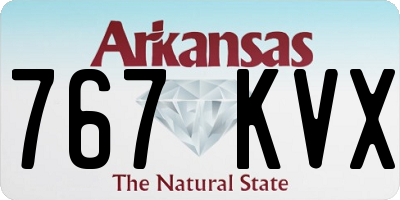 AR license plate 767KVX