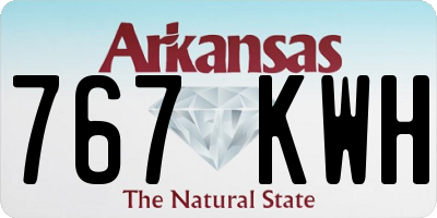 AR license plate 767KWH