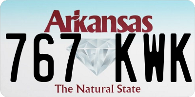 AR license plate 767KWK