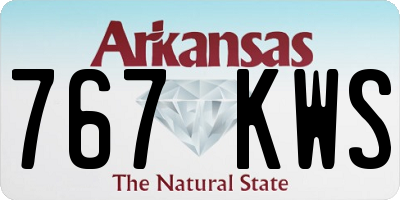 AR license plate 767KWS