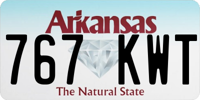 AR license plate 767KWT