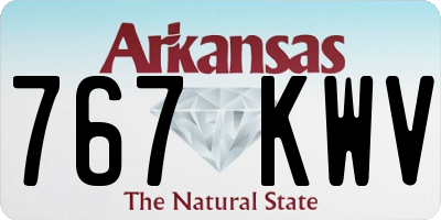 AR license plate 767KWV