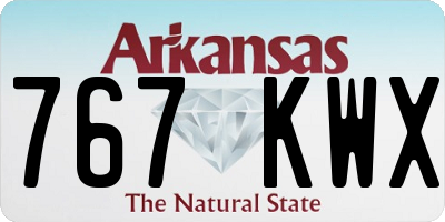 AR license plate 767KWX