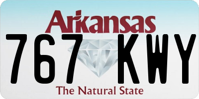 AR license plate 767KWY