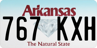AR license plate 767KXH