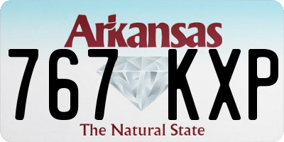 AR license plate 767KXP