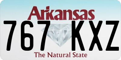 AR license plate 767KXZ