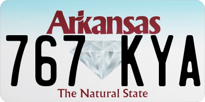 AR license plate 767KYA
