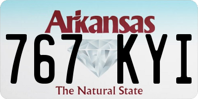 AR license plate 767KYI