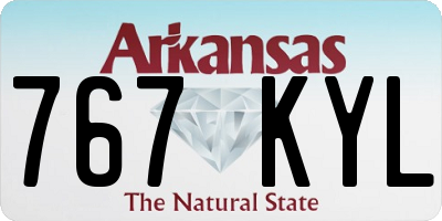 AR license plate 767KYL