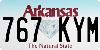 AR license plate 767KYM