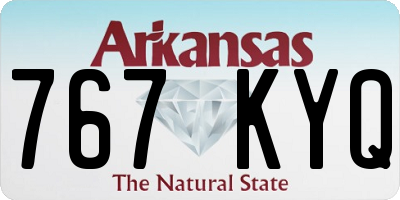 AR license plate 767KYQ
