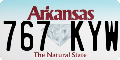 AR license plate 767KYW