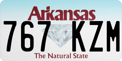 AR license plate 767KZM