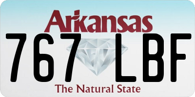 AR license plate 767LBF