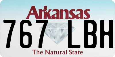 AR license plate 767LBH