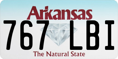 AR license plate 767LBI