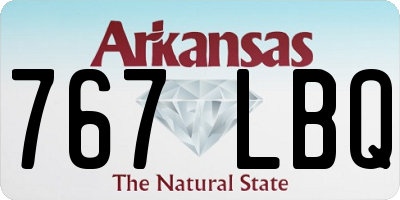 AR license plate 767LBQ