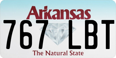 AR license plate 767LBT