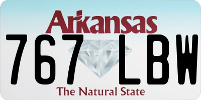 AR license plate 767LBW