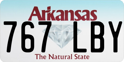 AR license plate 767LBY