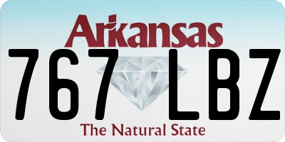 AR license plate 767LBZ