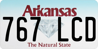 AR license plate 767LCD