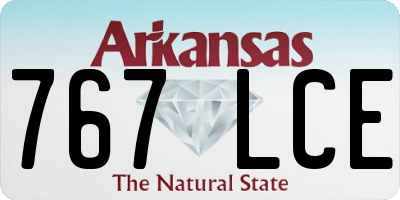 AR license plate 767LCE