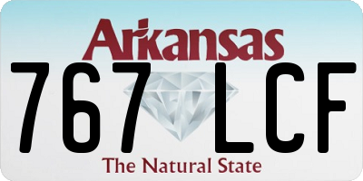 AR license plate 767LCF