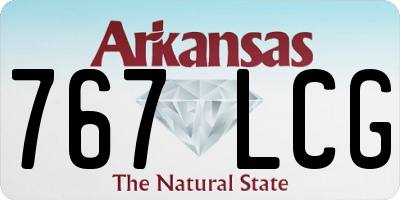 AR license plate 767LCG