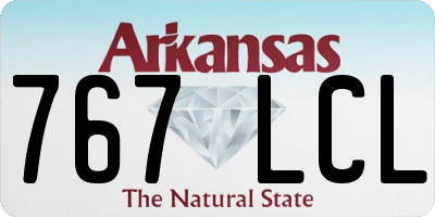 AR license plate 767LCL