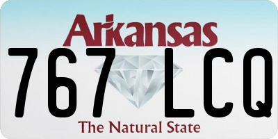 AR license plate 767LCQ