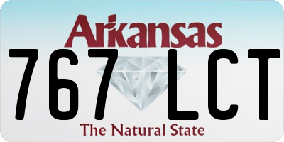 AR license plate 767LCT