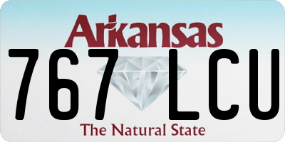AR license plate 767LCU