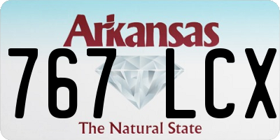 AR license plate 767LCX