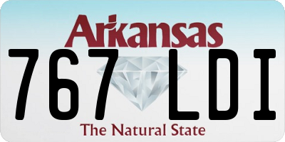 AR license plate 767LDI