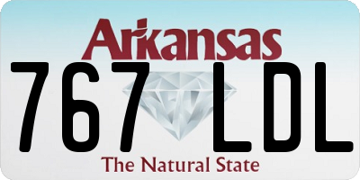 AR license plate 767LDL