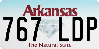AR license plate 767LDP